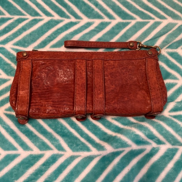 Leather clutch brown - Picture 4 of 4
